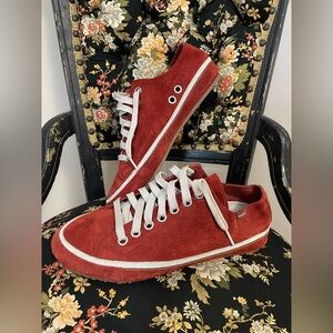 1-of-1 Sample Merrill Red Suede Sneakers